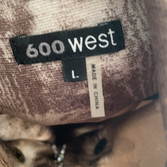 Brown tan white silly zip jacket - Picture 3 of 8